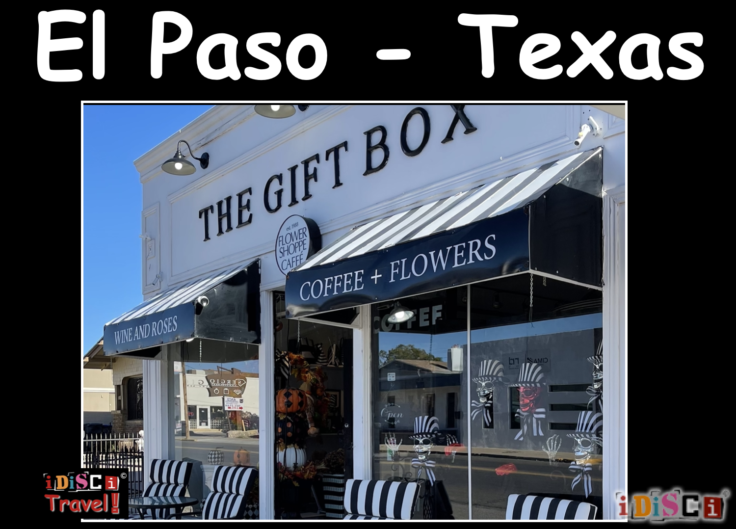 El Paso Texas, 79903, Five Points West, THE GIFT BOX, Cozy Café, Flower Shop, Cake Shop, Chocolate Shop, Wine Shop / Efficient Delivery Service / Everything Custom-Tailored for a special occasion